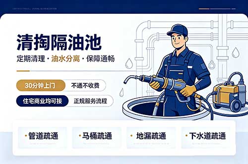 黄山清掏隔油池